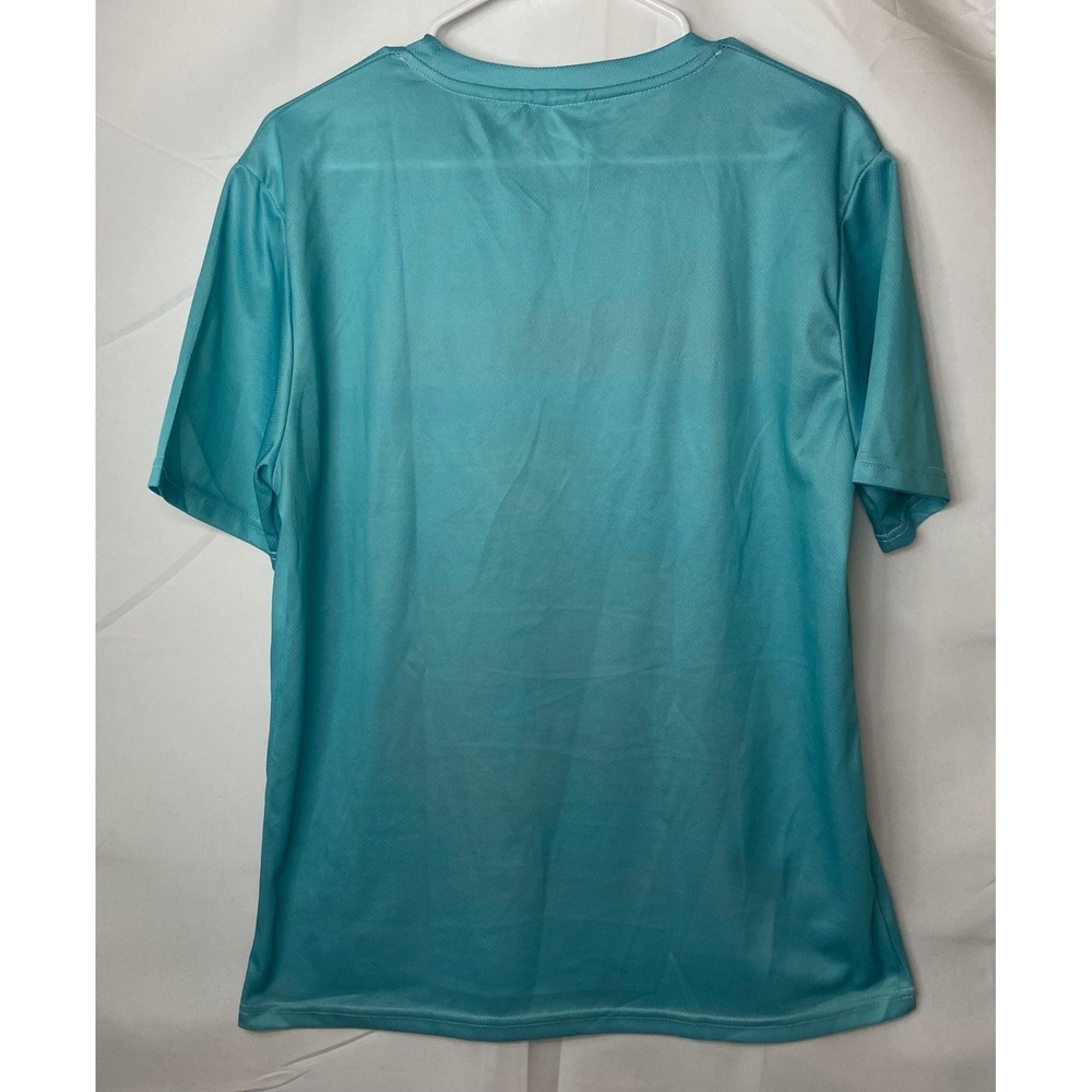 The‎ Flintstones Fred & Barney Graphic T-Shirt Adult Medium Teal Cartoon Tee - Picture 8 of 8